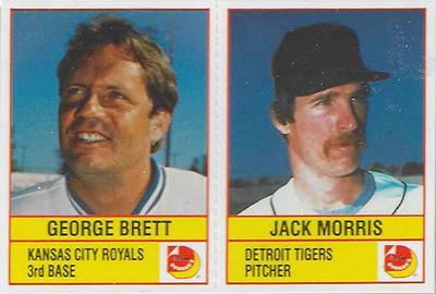 1986 Dorman's Super Stars - Panels #NNO George Brett / Jack Morris Front