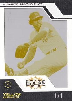 2008 Topps Triple Threads - Framed Printing Plates Yellow #105 Rich Gossage Front