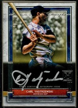 2020 Topps Museum Collection - Museum Framed Autographs Silver Frame #MFA-CB Carl Yastrzemski Front