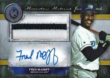 2020 Topps Museum Collection - Momentous Material Jumbo Patch Autographs #JPA-FMC Fred McGriff Front