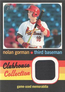 2020 Topps Heritage Minor League - Clubhouse Collection Relics #CCR-NG Nolan Gorman Front