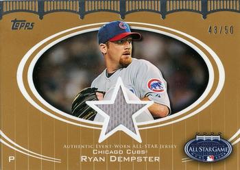 2008 Topps Updates & Highlights - All-Star Stitches Gold #AS-RD Ryan Dempster Front