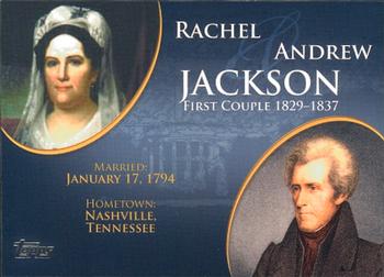 2008 Topps Updates & Highlights - First Couples #FC-7 Andrew Jackson / Rachel Jackson Front