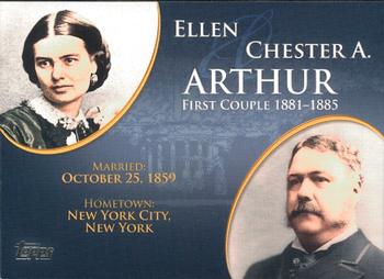 2008 Topps Updates & Highlights - First Couples #FC-20 Chester A. Arthur / Ellen Arthur Front
