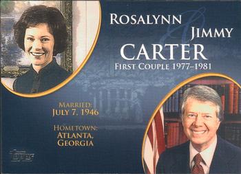 2008 Topps Updates & Highlights - First Couples #FC-37 Jimmy Carter  / Rosalynn Carter Front
