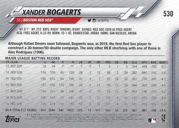 2020 Topps On-Demand Set 13: MLB 3D #530 Xander Bogaerts Back