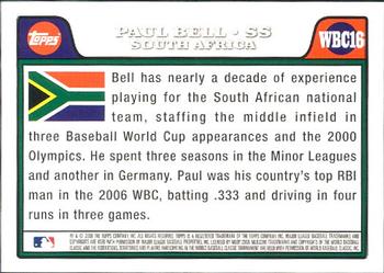 2008 Topps Updates & Highlights - World Baseball Classic Preview #WBC16 Paul Bell Back