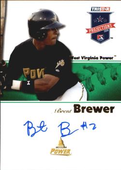 2008 TriStar PROjections - Autographs Green #365 Brent Brewer Front
