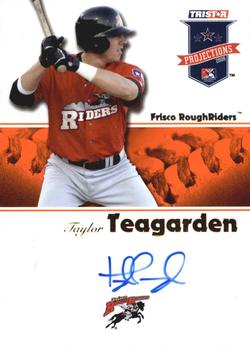 2008 TriStar PROjections - Autographs Orange #389 Taylor Teagarden Front