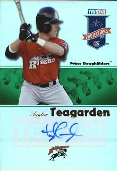 2008 TriStar PROjections - Autographs Reflectives Green #389 Taylor Teagarden Front
