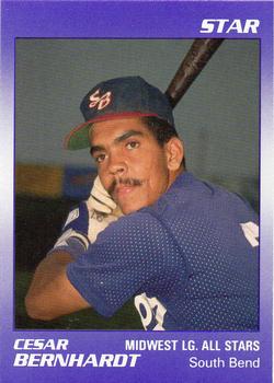 1989 Star Midwest League All-Stars #29 Cesar Bernhardt Front