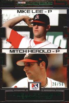 2008 TriStar Prospects Plus - Green #140 Mike Lee / Mitch Herold Front