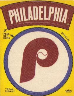 1970 Fleer Official Major League Patches #NNO Philadelphia Phillies Logo Front