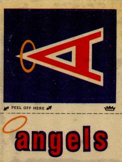 1972 Fleer Official Major League Patches #NNO California Angels Monogram Front