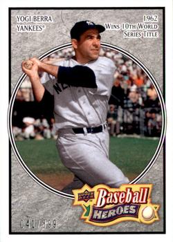 2008 Upper Deck Baseball Heroes - Charcoal #121 Yogi Berra Front