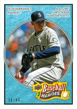 2008 Upper Deck Baseball Heroes - Light Blue #153 Felix Hernandez Front