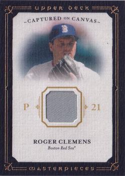 2008 Upper Deck Masterpieces - Captured on Canvas #CC-RC Roger Clemens Front