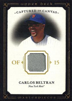 2008 Upper Deck Masterpieces - Captured on Canvas #CC-BE Carlos Beltran Front