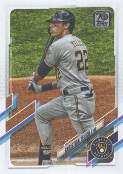 2021 Topps #100 Christian Yelich Front