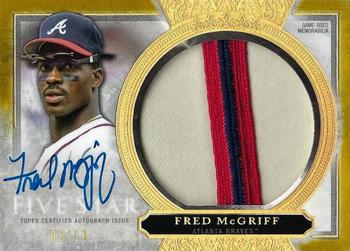 2020 Topps Five Star - Five Star Autographed Jumbo Patch Gold #AJP-FM Fred McGriff Front