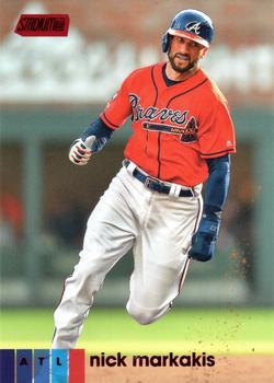 2020 Stadium Club - Red Foil #121 Nick Markakis Front