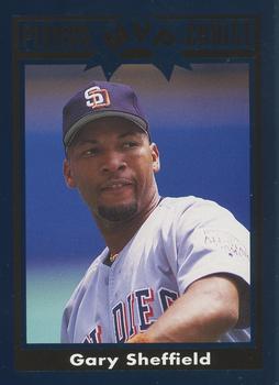 1992 Cartwrights Players Choice MVP - Blue Foil #4 Gary Sheffield Front