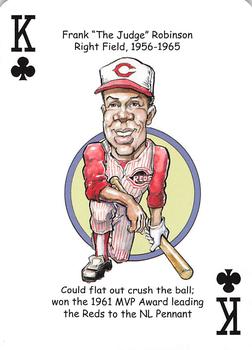 2013 Hero Decks Cincinnati Reds Baseball Heroes Playing Cards #K♣ Frank Robinson Front