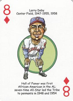 2006 Hero Decks Cleveland Indians Baseball Heroes Playing Cards #8♦ Larry Doby Front