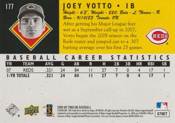 2008 Upper Deck Timeline - 1994 All-Time Heroes 20th Anniversary #177 Joey Votto Back