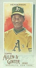 2020 Topps Allen & Ginter - Mini A & G Back #35 Rickey Henderson Front