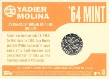 2013 Topps Heritage - 1964 Mint Dime #64M-YM Yadier Molina Back