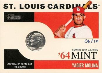 2013 Topps Heritage - 1964 Mint Dime #64M-YM Yadier Molina Front