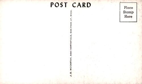 1960 JD McCarthy Postcards #NNO Earl Battey Back