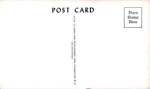 1959 JD McCarthy Postcards #NNO Ray Jablonski Back