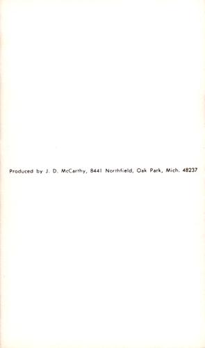 1963 JD McCarthy Postcards #NNO Dick Groat Back