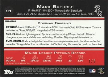 2009 Bowman Chrome - Red Refractors #121 Mark Buehrle Back