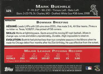 2009 Bowman Chrome - Refractors #121 Mark Buehrle Back