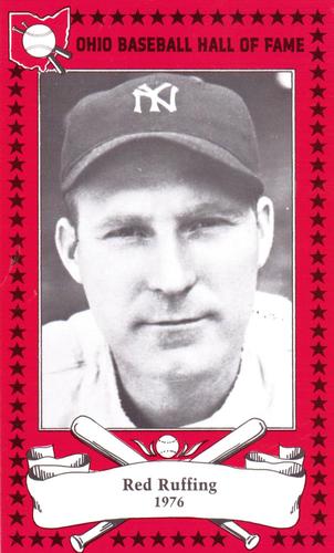 1982-91 Ohio Baseball Hall of Fame #11 Red Ruffing Front