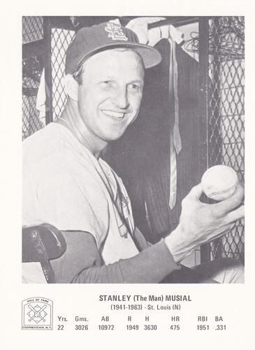 1973 Hall of Fame Picture Pack #NNO Stanley 