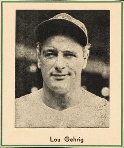 1947 Sports Exchange Miniatures (W602) #NNO Lou Gehrig Front