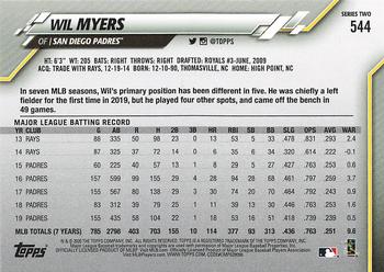 2020 Topps - Gold Star #544 Wil Myers Back