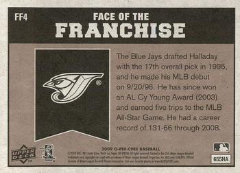 2009 O-Pee-Chee - Face of the Franchise #FF4 Roy Halladay Back
