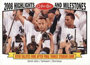 2009 O-Pee-Chee - Highlights and Milestones #HM4 Derek Jeter Front