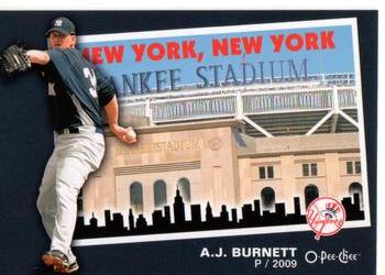 2009 O-Pee-Chee - New York New York #NY-7 A.J. Burnett Front