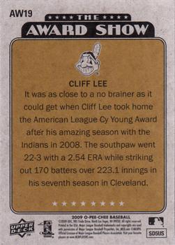 2009 O-Pee-Chee - The Award Show #AW19 Cliff Lee Back