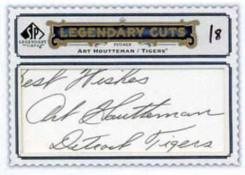 2009 SP Legendary Cuts - Legendary Cut Signatures #LC-1 Art Houtteman Front