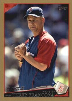 2009 Topps - Gold #8 Terry Francona Front