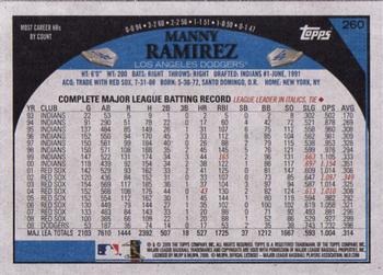 2009 Topps - Retro Gray Back #260 Manny Ramirez Back