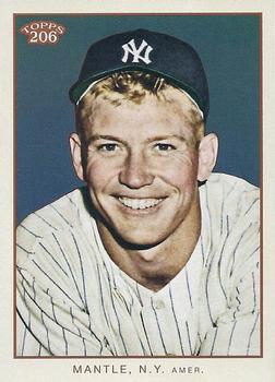 2009 Topps 206 - Checklists #2 Mickey Mantle Front