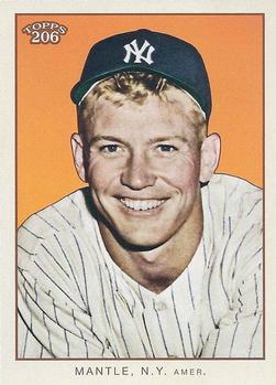 2009 Topps 206 - Checklists #4 Mickey Mantle Front